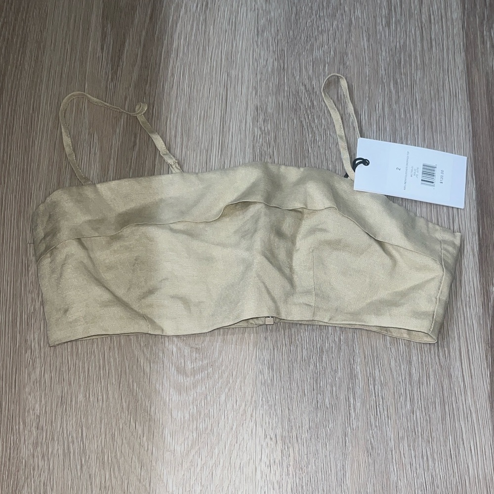 Onia Gold Crop Top